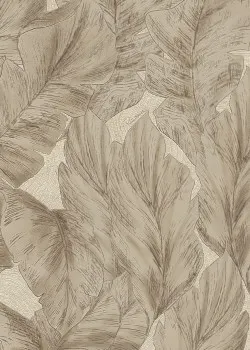 Roberto Cavalli No.9 RC21076 Tropikal Yaprak Desenli Duvar Kağıdı