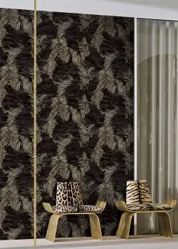 Roberto Cavalli No.9 RC21012 Kaplan / Zebra Desenli Duvar Kağıdı