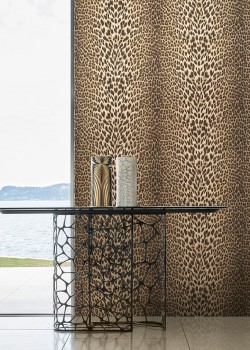 Roberto Cavalli No.9 RC21044 Leopar Desenli Duvar Kağıdı