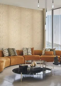 Roberto Cavalli No.9 RC21043 Leopar Desenli Duvar Kağıdı