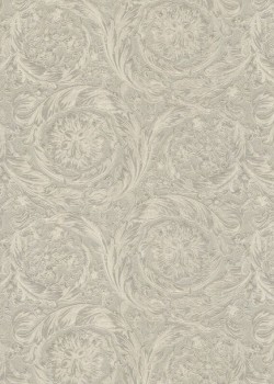 Versace VI 36692-1 Gri Vizon Barok Desenli İtalyan Duvar Kağıdı, 7.04m²