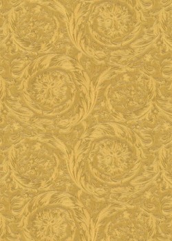 Versace VI 36692-3 Altın Sarı Barok Desenli İtalyan Duvar Kağıdı, 7.04m²