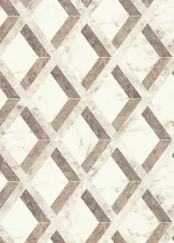 Versace VI 79133-4 Sıcak Kahve Vizon Mermer Baklava Geometrik Duvar Kağıdı, 7.04m²
