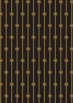 Versace VI 79173-2 Siyah Altın Medusa Zincirli İtalyan Duvar Kağıdı, 7.04m²