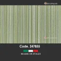 Home Z47855 Yeşilin Tonları Dikey Çizgili Lüks Kumaş Duvar Kağıdı, 10m²