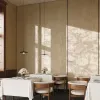 Z47888 Bakır Bronz Işıltılı Taba Süet Görünümlü Kabartmalı Doku Duvar Kağıdı Paneli Home