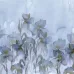 Project Z61019-3 Soluk Mavi Tonlarda Sulu Boya İris Çiçekleri Duvar Kağıdı Paneli 15m²