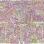 Project Z61032-3 Sürrealist Parlak Pembe Mor İnsan Ormanı Şehir Çizimi Duvar Kağıdı Paneli 15m²
