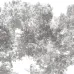 Project Z61039-1 Pixel Trees Yüksek Kontrastlı Beyaz/Gri Ağaç Silüeti Desenli Modern Duvar Kağıdı Paneli 15m²