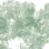 Project Z61039-2 Pixel Trees Yüksek Kontrastlı Beyaz/Yeşil Ağaç Silüeti Desenli Modern Duvar Kağıdı Paneli 15m²