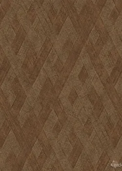 Architexture 2 Z57754 Koyu Kahve Geometrik Ahşap Desenli Duvar Kağıdı