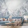 Tropik Yapraklar Duvar Paneli Bej Architexture Z57771 Architexture Z57771 Hojas bej tonlarda tropikal yaprak desenli duvar paneli.