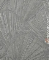 Casa Chic Z20101 Gri Yaprak Desenli Duvar Kağıdı