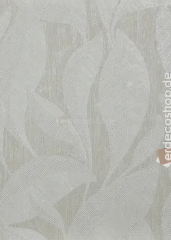 Casa Chic Z20114 Kırık Beyaz Yaprak Desenli Duvar Kağıdı