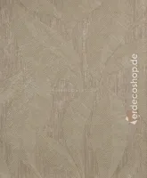 Casa Chic Z20115 Bej Yaprak Desenli Kumaş Dokulu Duvar Kağıdı