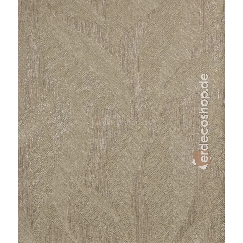 Casa Chic Z20115 Bej Yaprak Desenli Kumaş Duvar Kağıdı Görseli Casa Chic Z20115 bej tonlarında, büyük yaprak desenli kumaş dokulu duvar kağıdı.