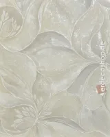 Casa Chic Z20124 Krem Tonlu Soyut Çiçek Desenli Duvar Kağıdı