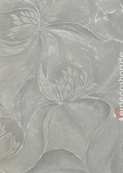 Casa Chic Z20128 Gri Bej Soyut Çiçek Desenli Lüks Duvar Kağıdı