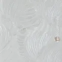 Elie Saab 2 Z34910, beyaz yaprak desenli kabartmalı duvar kağıdı