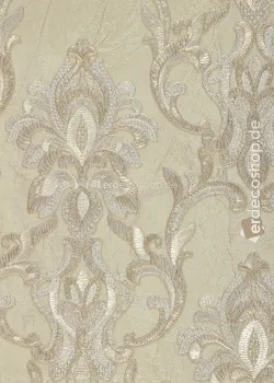 Elie Saab 2 Z34931, bej damask desenli kabartmalı duvar kağıdı