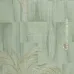 Elie Saab 2 Z34936, fıstık yeşili ve bej palmiye desenli kabartmalı duvar kağıdı