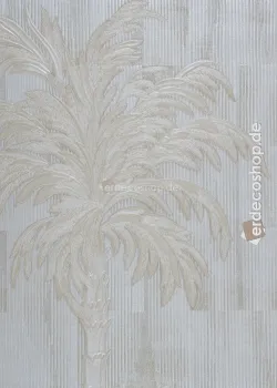 Elie Saab 2 Z34942, Bej Modern Yaprak Desenli Duvar Kağıdı