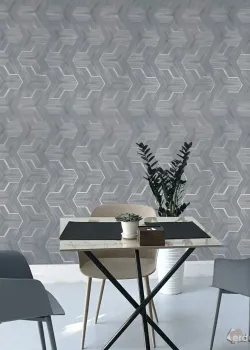 Lamborghini 3 Z12811 Gri Geometrik 3D Duvar Kağıdı Lamborghini 3 Z12811 Gri Geometrik 3D Duvar Kağıdı