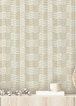 Marrakech Z70705, Etnik Kilim Desenli Lüks Kumaş Dokulu İtalyan Duvar Kağıdı, 5m²