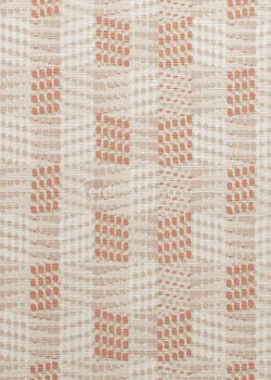 Marrakech Z70717, Kiremit Rengi Kareli Dokuma Desenli Duvar Kağıdı, 5m²