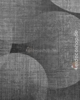 Marrakech Z70736, Koyu Füme Soyut Daire Desenli Tekstüre Duvar Kağıdı, 5m²