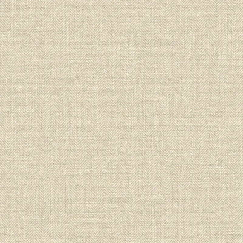 Marrakech Z70707, açık bej (krem) renginde, balıksırtı örgü desenli, kumaş dokulu lüks İtalyan duvar kağıdı.