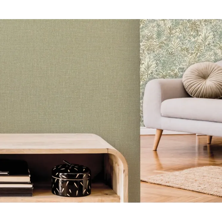 Mini Trend Katalog Z15502 soft turuncu keten dokulu düz duvar kağıdı