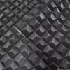 Mini Trend Z15524 koyu gri antrasit tonlarında 3D geometrik küp desenli duvar kağıdı.