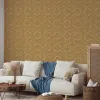 Mini Trend Z15532 Taupe Gri 3D Dalgalı Desenli Duvar Kağıdı Mini Trend Z15532 taupe gri keten dokulu, beyaz dalgalı 3D desenli duvar kağıdı.