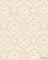 Mini Trend Z15544 Krem Bej Klasik Damask Duvar Kağıdı 5m²