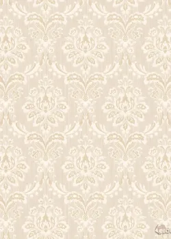 Mini Trend Z15544 Krem Bej Klasik Damask Duvar Kağıdı 5m²