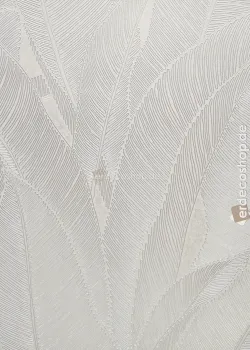Murella 100 Z16706, Krem Bej Yaprak Desenli Dantel Dokulu Duvar Kağıdı