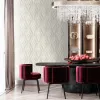 Bej Damask Desenli Duvar Kağıdı Murella 100 Z16729 bej toprak tonlarında, damask desenli, hafif kabartmalı lüks İtalyan duvar kağıdı