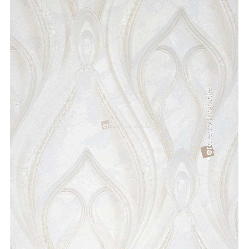 Açık Bej Damask Desenli Duvar Kağıdı Murella 100 Z16737 açık bej renkli, damask desenli, lüks İtalyan duvar kağıdı