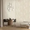 Natural Z48440 Altın Bej Dalgalı Krem Duvar Kağıdı – Natural Natural Z48440 altın bej kalın dalgalı çizgiler krem zemin sıcak lüks aksan duvar kağıdı oturma odası