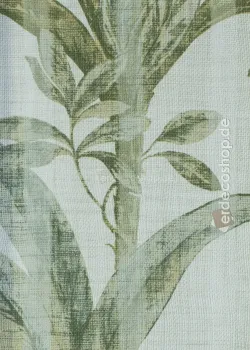 Natural Z48419 – Botanik Yaprak Desenli Tekstil Dokulu Duvar Kağıdı, 5.32m²