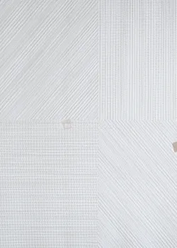 Natural Z48427 – Beyaz Geometrik Yön Değişimli Dokuma Duvar Kağıdı, 5.32m²