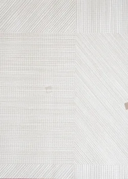 Natural Z48433 – Kırık Beyaz Geometrik Panel Dokuma Duvar Kağıdı, 5.32m²