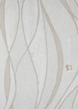 Natural Z48438 – Akışkan Dalga Desenli Beyaz Duvar Kağıdı, 5.32m²
