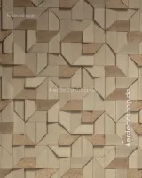 Philipp Plein 2 Z81008 Üç Boyutlu Geometrik Dokulu Bronz-Gold Lüks Duvar Kağıdı, 10m²