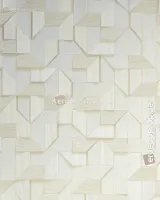 Philipp Plein 2 Z81012 Üç Boyutlu Geometrik Dokulu Buzul Gümüşü Lüks Duvar Kağıdı, 10m²