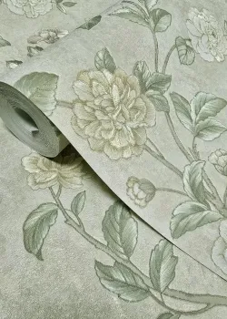 Satin Flowers Z66801 – Pastel Çiçekli Bej Saten Duvar Kağıdı Satin Flowers Z66801 – Pastel Çiçekli Bej Saten Duvar Kağıdı