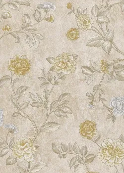 Satin Flowers Z66803 – İtalyan Tarzı Floral Desenli Duvar Kağıdı
