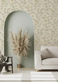 Satin Flowers Z66807 – Mavi Zeminli Renkli Floral Duvar Kağıdı Satin Flowers Z66807 – Mavi Zeminli Renkli Floral Duvar Kağıdı