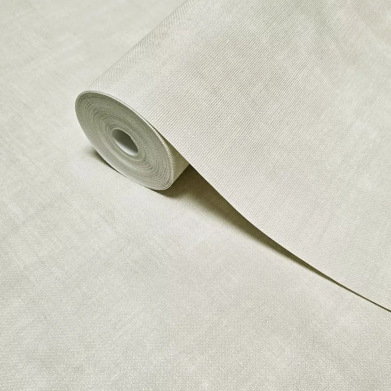 Satin Flowers Z66814 – Bej Dokulu Kumaş Görünümlü Duvar Kağıdı